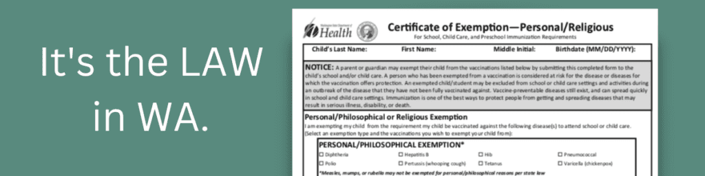 WA State Vaccination Exemption Form